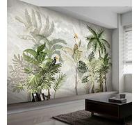 Papel Pintado Efecto 3D Pájaro hoja Fotomurales Pared Tejido No Tejido Decorativos Murales Fotográfico Moderno Decoración de Paredes Para Salón o Dormitorio 200cm×140cm (ancho x alto)