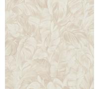 Erismann Papel pintado Juegos de Luz Palma Hoja - Vinilo texturizado tropical Crema 10416-02