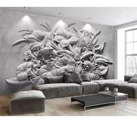 Papel Pintado flores de colores Pared 3D Papel Tapiz Fotomurales 3D Papel Pintado Póster Gigante de Pared Personalizado 3D Para Salón o Dormitorio 250cm×175cm (ancho x alto)