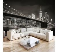 Papel Pintado Fotografía Moderno Urbano Arquitectura Paisaje 250 x 175 cm, Gris Tejido No Tejido Póster Fotomurales Decoración Pared, Para Dormitorio Salón Decorativos Murales