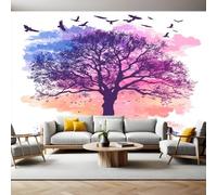 Papel Pintado Fotografía Pintando un árbol viejo Fotomurales Decorativos Pared 300x210 cm Sofá Fondo Pared Pintado Papel Tapiz TV Dormitorio Fotomural Sala Mural