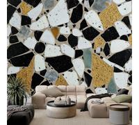 Papel pintado fotográfico 3D con patrón de terrazo, 500 x 280 cm, mural de pared moderno de mármol, para sala de estar, TV, sofá, murales temáticos de hotel