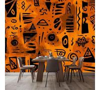 Papel pintado fotográfico con motivo de corazón de cactus y plantas verdes, no tejido, moderno, para salón, dormitorio o habitación infantil. Decoración de pared. Papel pintado con motivo, 200 cm x 14