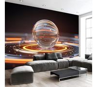 Papel Pintado Fotográfico Con Pilares de roca cavernosa Océano, Impresión Realismo natural Para Pared, Póster Decorativo Marrón claro Efecto 3D Para Cafetería Restaurante Hotel Temático, 350x256cm