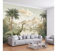 Papel pintado fotográfico de animales botánicos de dinosaurio, palmera, murales, 300 x 210 cm, arte de fantasía, arte mural, decoración de pared para sala de estar, dormitorio, habitación de los niños