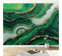 Papel pintado fotográfico de arte abstracto para habitación infantil, mármol malaquita con textura, papel pintado no tejido para salón, dormitorio, niños, papel pintado fotográfico - fácil de instalar