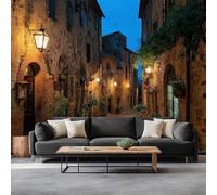 Papel pintado fotográfico de fieltro con diseño de ciudad toscana, 500 x 280 cm, para salón, dormitorio, habitación infantil, oficina, pasillo, efecto 3D