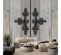 Papel pintado fotográfico de fieltro con efecto 3D de madera, doble puerta, papel pintado para salón, dormitorio, oficina, pasillo, fondo de TV, decoración de pared, 200 x 140 cm