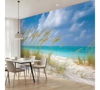 Papel pintado fotográfico de fieltro para dormitorio, salón, oficina, costa, vacaciones, papel pintado no tejido 3D, 250 x 175 cm, decoración de pared para habitación infantil