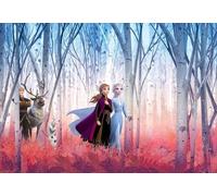 Komar Papel pintado fotográfico Disney Frozen Friends Forever, tamaño 368 x 254 cm (ancho x alto), Anna, Elsa, Frozen 2, Frozen 2, papel pintado, decoración de pared, habitación infantil 8-4102