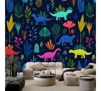 Papel pintado fotográfico escandinavo no tejido con efecto 3D, diseño de dinosaurios, para salón, dormitorio, oficina, pasillo, fondo de TV, decoración de pared, 250 x 175 cm