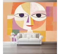 Papel pintado fotográfico no tejido 250 x 175 cm Gigante Póster Figura Abstracta Geométrica Decoración, Vistoso Decoración de pared de papel tapiz panorámico 3D