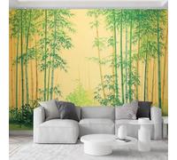 Papel pintado fotográfico panorámico de bosque de bambú natural, 500 x 280 cm, mural de pared de arte no tejido, pintura al óleo china para baño, sala de estar, TV, sofá, fondo fotográfico
