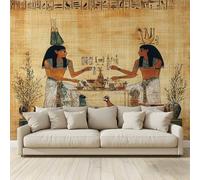 Papel pintado fotográfico papiro del antiguo Egipto fotomural 3D diseño para paredes habitación salón sofá TV Hotel pasillo fondo pintura mural tela no 200 cm (L) x 140 cm (A)