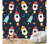 Papel pintado fotográfico Rocket Boys Space, no tejido, moderno, para sala de estar, dormitorio, habitación infantil, decoración de pared, 430 cm x 300 cm, pegatinas, pintura sin marco, póster