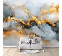Papel Pintado Fotomural Abstracto Moderno Textura Mármol Lujo 350 x 256 cm, Mural de Pared Panorámico Gris Grafito para Decoración de Salón, Dormitorio y Habitación Infantil, Ideal para Fondo de TV