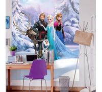 Papel Pintado Frozen Invierno Land Niña Pared Dormitorio Mural Gigante Disney