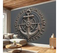 Papel pintado Ganchos Patrones 250 x 175 cm, Fotomurales Panorámico no tejido Bronce, Murales Decoración Pared Relieve Retro Tridimensional, para Dormitorio y Sala de Estar Oficina