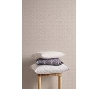 Papel Pintado Geométrico Hygge Papel pintado tejido no tejido 10.05 m x 0.53 m Beige Gris Marrón Fabricado en Alemania de A.S. Création 363832 36383-2