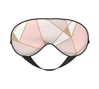 Papel pintado geométrico oro rosa, Cubreojos completos Antifaz bloqueador de luz Antifaz para dormir Antifaz suave con los ojos vendados Noche