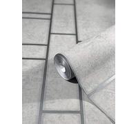 marburg Papel Pintado Pared Gris-Beige con Motivos Geométricos - Mynista - Salón, Dormitorio y Cocina - Fabricado en Alemania - 10,05 x 0,53m