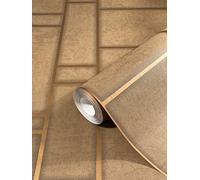 marburg Papel Pintado Pared Marrón con Motivos Geométricos - Mynista - Salón, Dormitorio y Cocina - Fabricado en Alemania - 10,05 x 0,53m