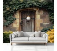 Papel Pintado Infantil 3D Naturaleza Casa De Campo Jardín Plantas 200 x 140 cm - Mural de Pared para Habitación de Niños y Niñas en Tela No Tejida Premium - Diseño Artístico para Soñar Multicolor