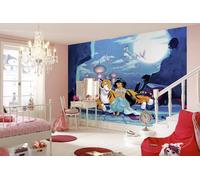 Papel Pintado Infantil Disney Personajes Beige Mural Fotográfico 368x254cm