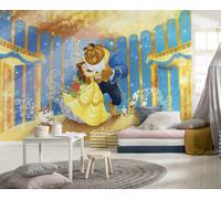 Papel Pintado Infantil Disney Personajes Beige Mural Fotográfico 368x254cm