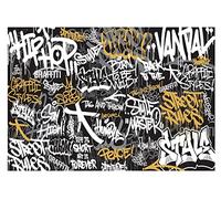 Papel Pintado Infantil Habitación Graffiti Colorido Calle Arte - Incluye Pegamento - Fotomurales Pared Tejido No Tejido Decorativos Murales Fotográfico XXL Moderno Decoración de Paredes (312x219 cm)