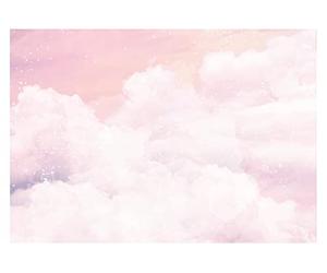 Papel Pintado Infantil Nubes Chicas Cielo Rosa Manta Pastel - Incluye Pegamento - Fotomurales Pared Tejido No Tejido Decorativos Murales Fotográfico XXL Moderno Decoración de Paredes (312x219 cm)