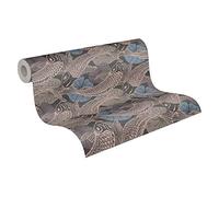 Papel Pintado Japones Mio - Tokio Metropolitan Stories 2 A.S. Création Papel pintado tejido no tejido 10.05 m x 0.53 m Azul Metálico Negro Fabricado en Alemania 378594 37859-4