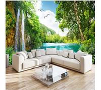 Papel pintado Lagos 3D moderno sala de estar dormitorio TV Fondo Mural tapiz Decoración sofá 200cm×140cm (ancho x alto)