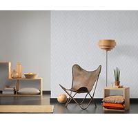 Papel Pintado Liso Hygge Papel pintado tejido no tejido 10.05 m x 0.53 m Gris Fabricado en Alemania de A.S. Création 363802 36380-2