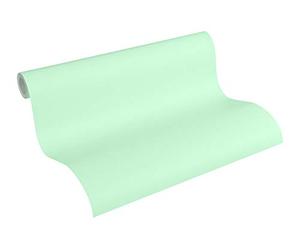 Papel Pintado Liso Little Stars Papel pintado tejido no tejido 10.05 m x 0.53 m Verde Fabricado en Alemania de A.S. Création 358341 35834-1