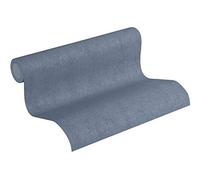 Papel Pintado Liso New Walls Cosy & Relax A.S. Création Papel pintado tejido no tejido 10.05 m x 0.53 m Azul Fabricado en Alemania 373954 37395-4