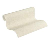 Papel Pintado Liso New Walls Cosy & Relax A.S. Création Papel pintado tejido no tejido 10.05 m x 0.53 m Crema Fabricado en Alemania 374234 37423-4