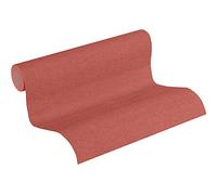 Papel Pintado Liso New Walls Uni A.S. Création Papel pintado tejido no tejido 10.05 m x 0.53 m Rojo Fabricado en Alemania 374309 37430-9