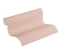 Papel Pintado Liso New Walls Uni A.S. Création Papel pintado tejido no tejido 10.05 m x 0.53 m Rosa Fabricado en Alemania 374301 37430-1