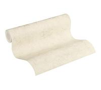 Papel Pintado Liso New Walls Urban Grace A.S. Création Papel pintado tejido no tejido 10.05 m x 0.53 m Crema Plata Gris Fabricado en Alemania 374252 37425-2