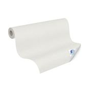 Papel pintado Livingwall DESIGNDROP - papel pintado no tejido preencubierto de color sólido en gris claro, blanco - 10,05m x 0,53m - papel pintado liso para varias habitaciones - 785755