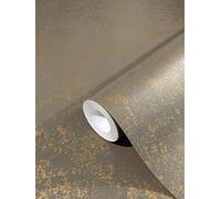 Papel Pintado Pared Dorado, Marrón Estructura - Mynista - Salón, Dormitorio y Cocina - Fabricado en Alemania - 10,05 x 0,53m