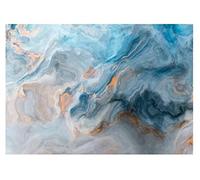 Papel Pintado Mármol Azul Salón Dormitorio - impresión de látex - Incluye Pegamento - Fotomurales Pared Tejido No Tejido Decorativos Murales Fotográfico XXL Moderno Decoración de Parede (254x184 cm)