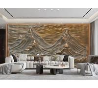 Papel Pintado Moderno Arte Abstracto Jinshan Respaldo Cobre Relieve Paisaje TV Sofá Fondo Pared Sala Dormitorio Comedor Mural,3D,430x300cm