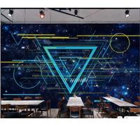 Papel Pintado Moderno Ciencia Ficción Creativo Cielo Estrellado Universo Líneas Bar Té De La Tarde Cafetería Fondo Mural Restaurante Occidental Papel Pintado,3D,200x140cm