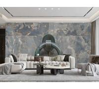 Papel Pintado Moderno Gris Claro Arte Aldaba De Puerta Hebilla De Seguridad Roca Mármol Pintura TV Sofá Fondo Pared Dormitorio Sala Estudio Mural,3D,250x175cm