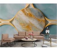 Papel Pintado Moderno Minimalista Tridimensional Naranja Disco De Mármol Relieve Luz Verde Arte TV Sofá Fondo Pared Papel Pintado Sala Restaurante Cafetería Mural,3D,200x140cm