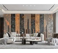 Papel Pintado Moderno Simple Naranja Rayado Espada Roca Relieve Negro Mármol Patrón TV Sofá Fondo Pared Papel Tapiz Sala Restaurante Cafetería Mural,3D,150x105cm