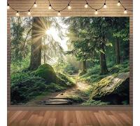 Papel pintado mural 3D con paisaje de amanecer en el bosque para sala de estar y dormitorio Decoración artística para el hogar