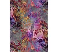 Floral Papel Pintado Foto Mural Pared para Dormitorio Morado Rosa Oscuro Flores